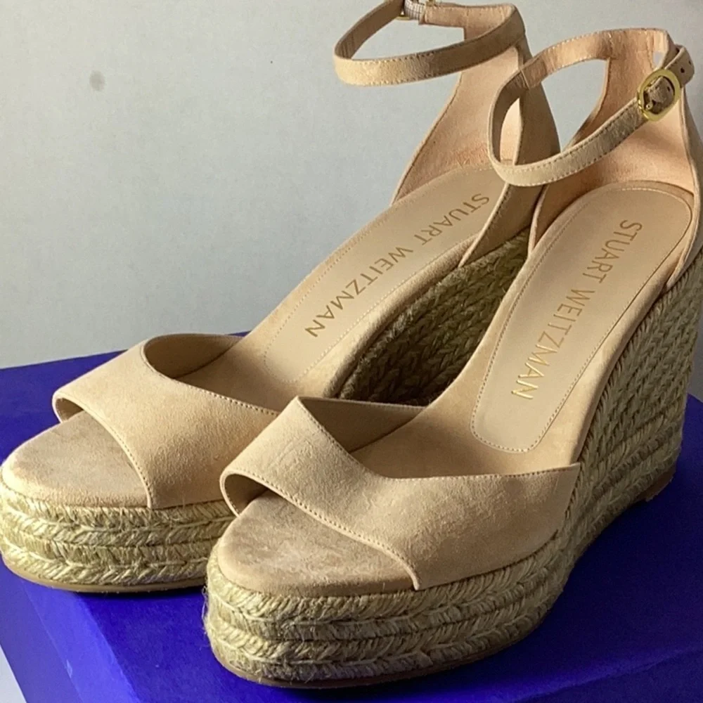 STUART WEITZMAN
NudistCurve leather espadrille wedge sandals - Picture 10 of 10